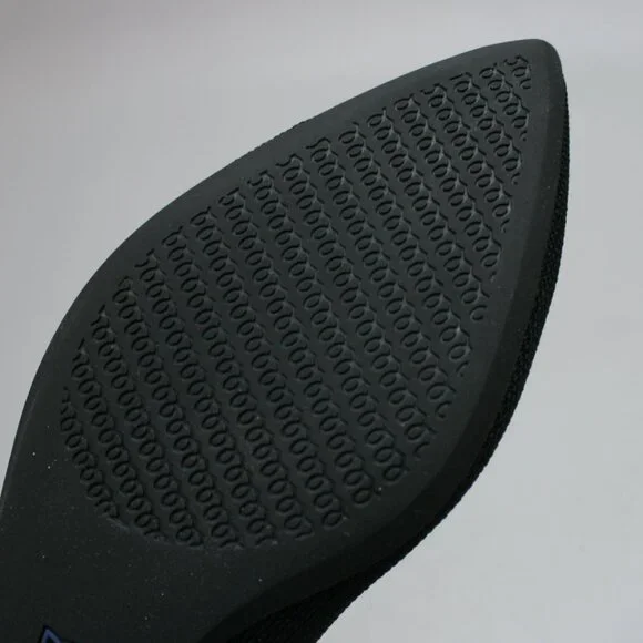 Rothy’s Ladies 9 The Point II Black Knit Pointed-toe Ballet Shoes Flats Loafers - Picture 10 of 12